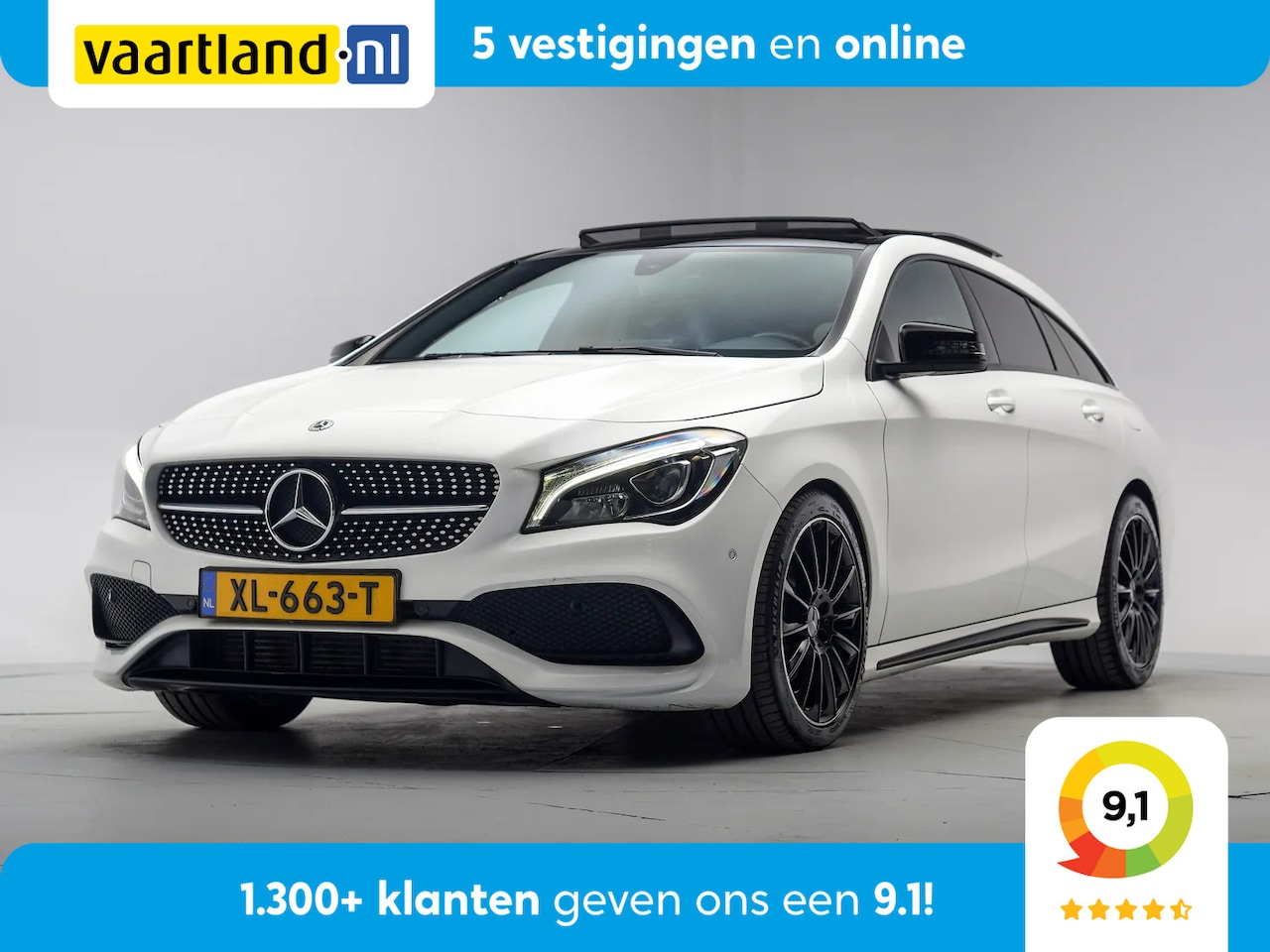 Mercedes-Benz CLA-Klasse - 180 AMG Line Night Aut. [ Panoramadak Leder / Alcantara Apple / Android navi ] - AutoWereld.nl