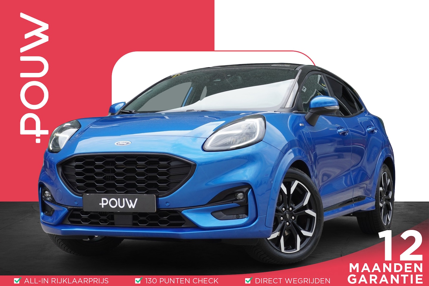 Ford Puma - 1.0 EcoBoost Hybrid 155pk ST-Line X First Edition | Adaptive Cruise | Trekhaak | Stoelverw - AutoWereld.nl