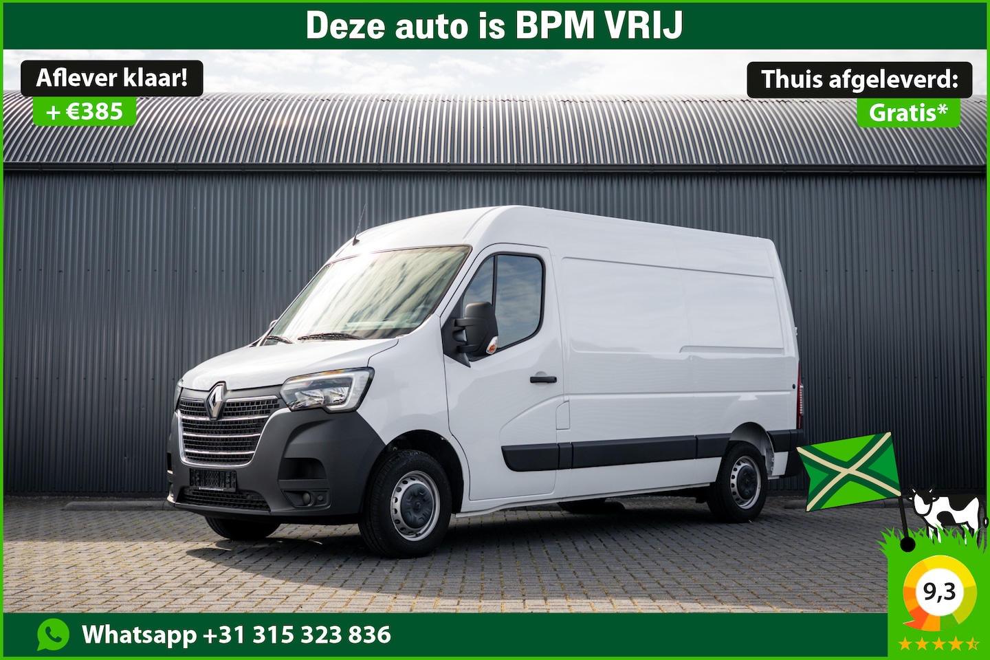 Renault Master - Bleu DCI 135PK | L2H2 | Nieuw | Navi | 3-Zits | LED | Cruise | Airco - AutoWereld.nl