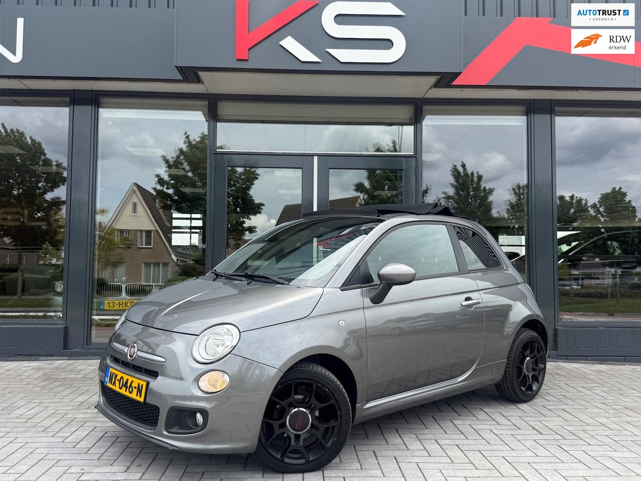 Fiat 500 C - 1.2 Rock Sport Leder Alcantara Airco Pdc Cabrio - AutoWereld.nl