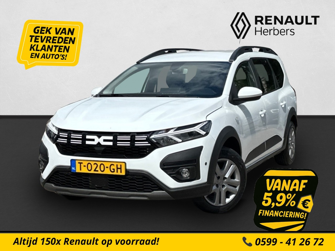 Dacia Jogger - 1.0 TCe 100 ECO-G Expression 7p. 7 PERSOONS / LPG G3 / AIRCO / APPLE CARPLAY / CAMERA - AutoWereld.nl