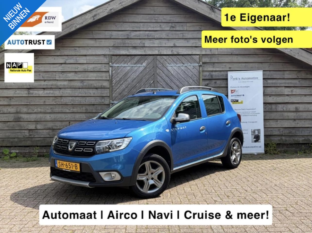 Dacia Sandero Stepway - 0.9 TCe SL | Automaat | Airco | Cruise | Navi | 1e Eigenaar | Super auto!! - AutoWereld.nl