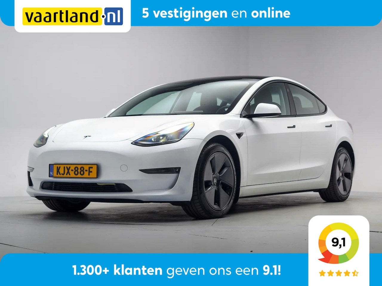 Tesla Model 3 - Long Range RWD Long Range AWD 75 kWh [ Panorama Navi Stoel en stuuurverwarming Leder Autopilot ] - AutoWereld.nl