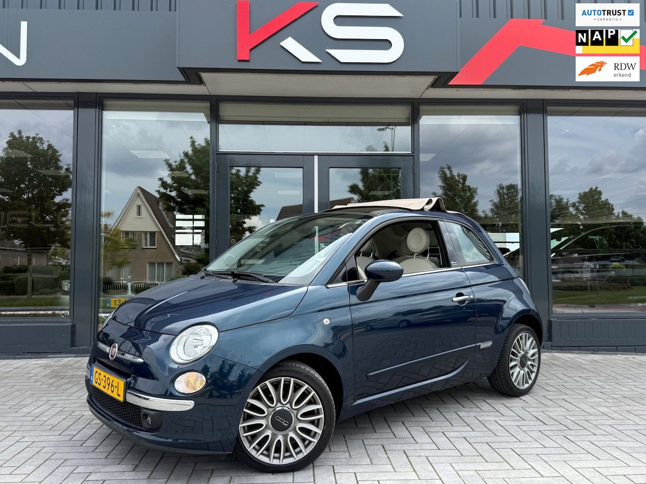 Fiat 500 C - 0.9 TwinAir Turbo Lounge Climate Pdc Nap - AutoWereld.nl