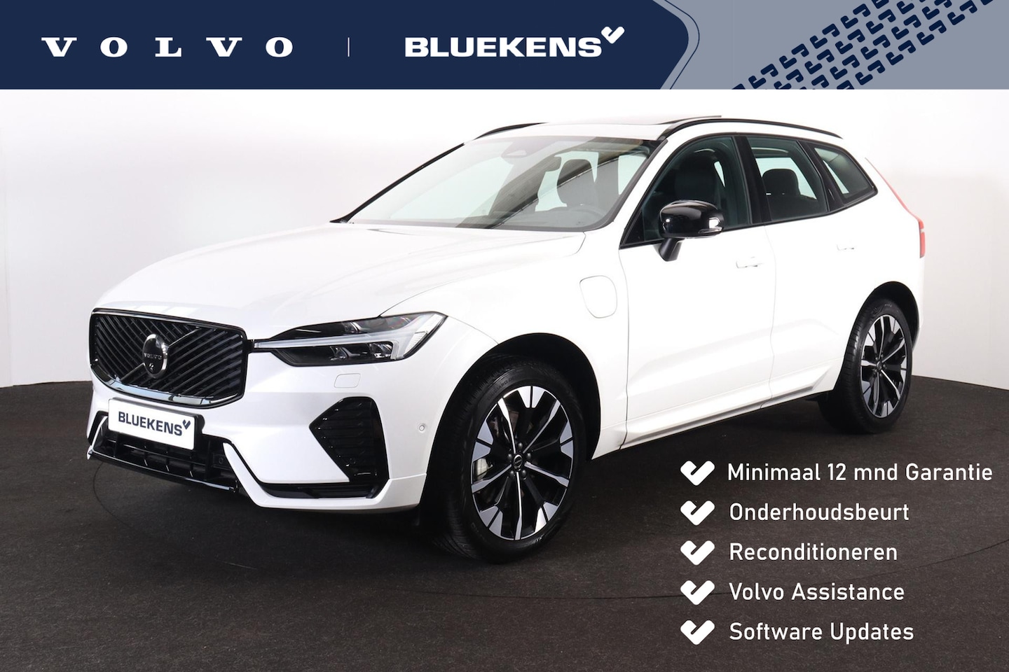 Volvo XC60 - T6 Recharge AWD Ultra Dark - Panorama/schuifdak - IntelliSafe Assist & Surround - 360º Cam - AutoWereld.nl