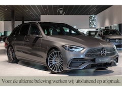 Mercedes-Benz C-klasse Estate - 300 d AMG Night|ACC|Keyless|360°|Stoelkoeling|Pano|Standkachel|Sfeerverlichting|19"|LED|Tr