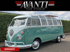 Volkswagen T1 - TYPE 24 VW Microbus De Luxe Samba 50 PK OPEN PANORAMA DAK ROOF RACK ORIGINEEL DUITSE 21 RA