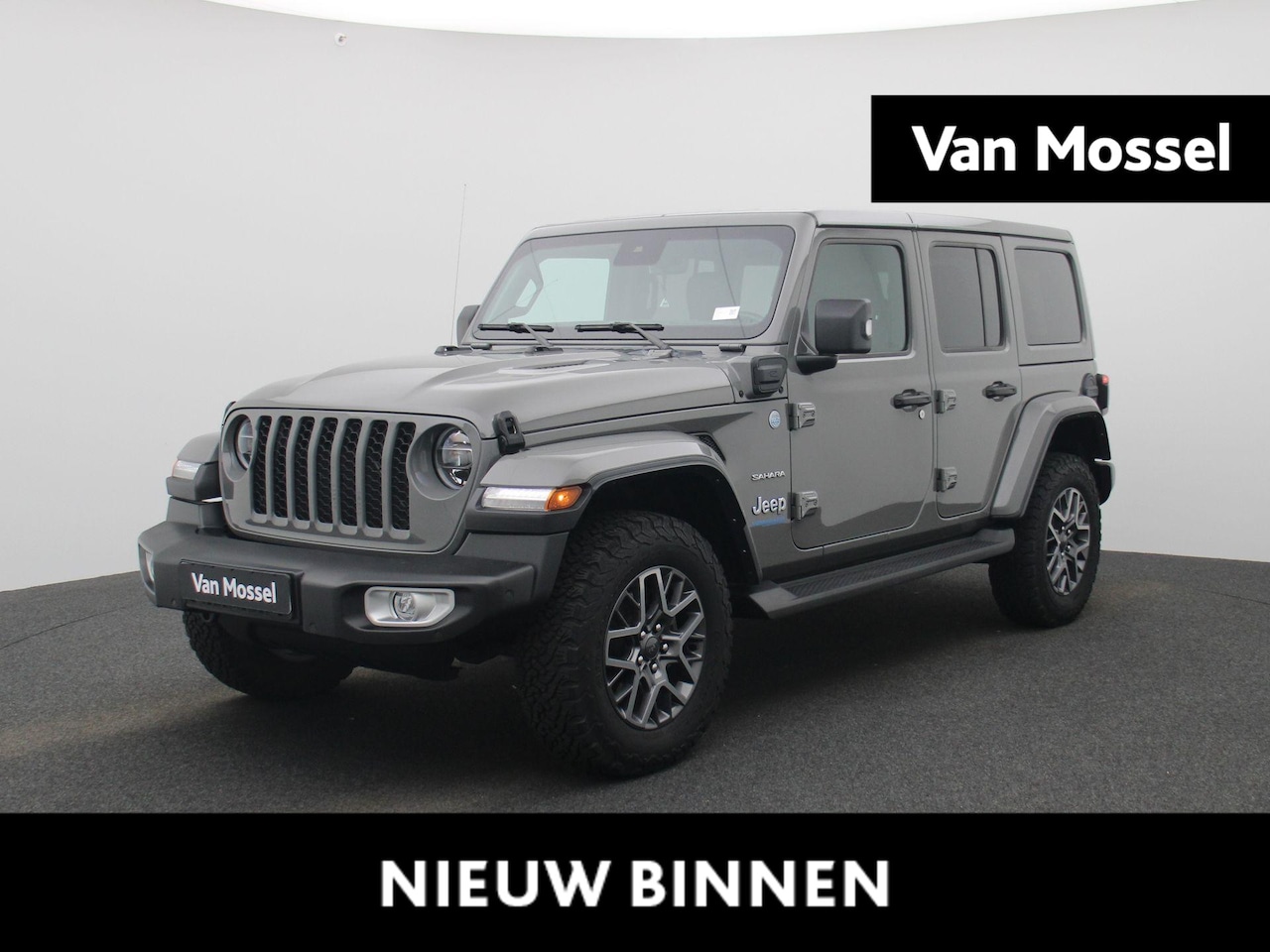 Jeep Wrangler - 2.0T Sahara 4xe 380pk | Lederen Bekleding | Stoel & Stuurverwarming | Camera | Navigatie | - AutoWereld.nl