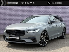 Volvo V90 - 2.0 T8 Plug-in hybrid AWD Ultra Dark | SOH:100% | 455PK | BLACK PACK | 360° Camera | Massa