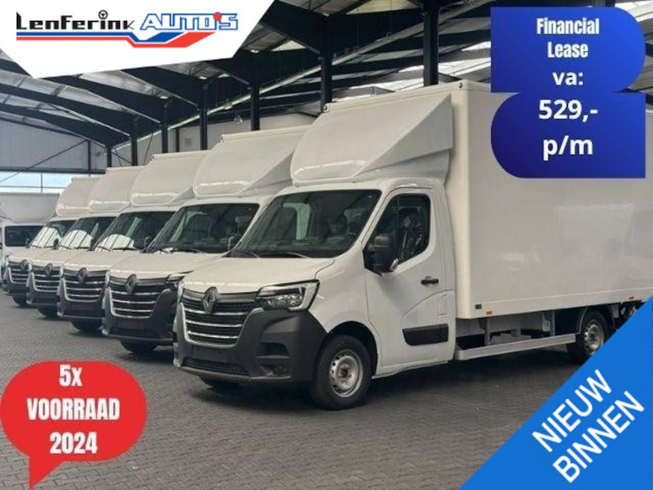 Renault Master - 2.3 dCi 165 pk Bakwagen met Laadklep 5x Voorraad Navi, Airco, Dakspoiler, Cruise Control, - AutoWereld.nl