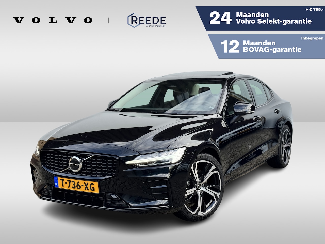 Volvo S60 - 2.0 B4 Automaat Plus Dark Panoramadak | Black Edition . - AutoWereld.nl