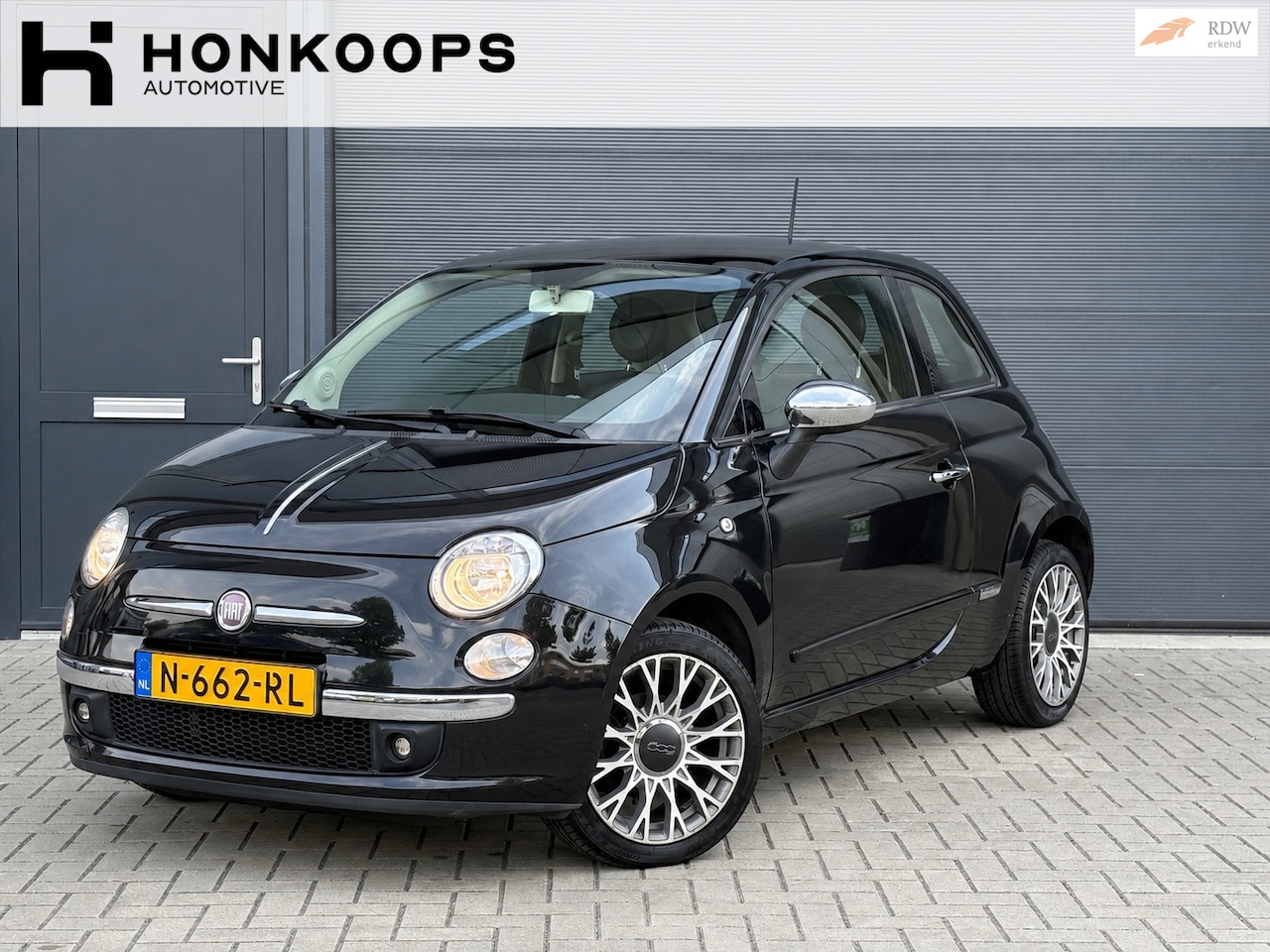 Fiat 500 - RIJKLAAR - ROOD LEER, PANO! NWE RIEM - NWE APK - NETJES - AutoWereld.nl