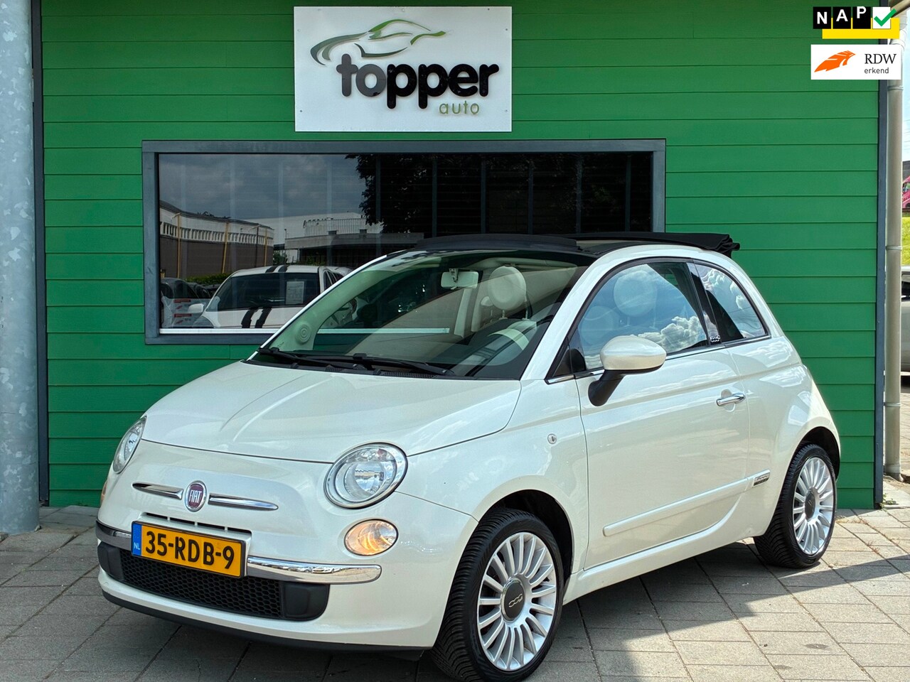 Fiat 500 C - 1.2 Lounge|2e Eigenaar|Cabriolet|Airco|NAP - AutoWereld.nl