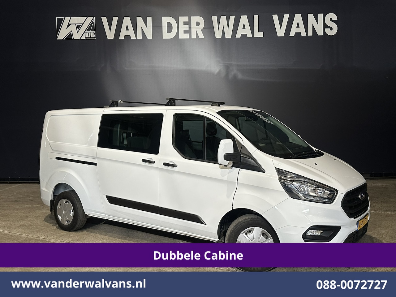 Ford Transit Custom - 2.0 TDCI 131pk L2H1 Dubbele Cabine Inrichting Euro6 Airco | 5-Zits | Camera | Cruisecontro - AutoWereld.nl