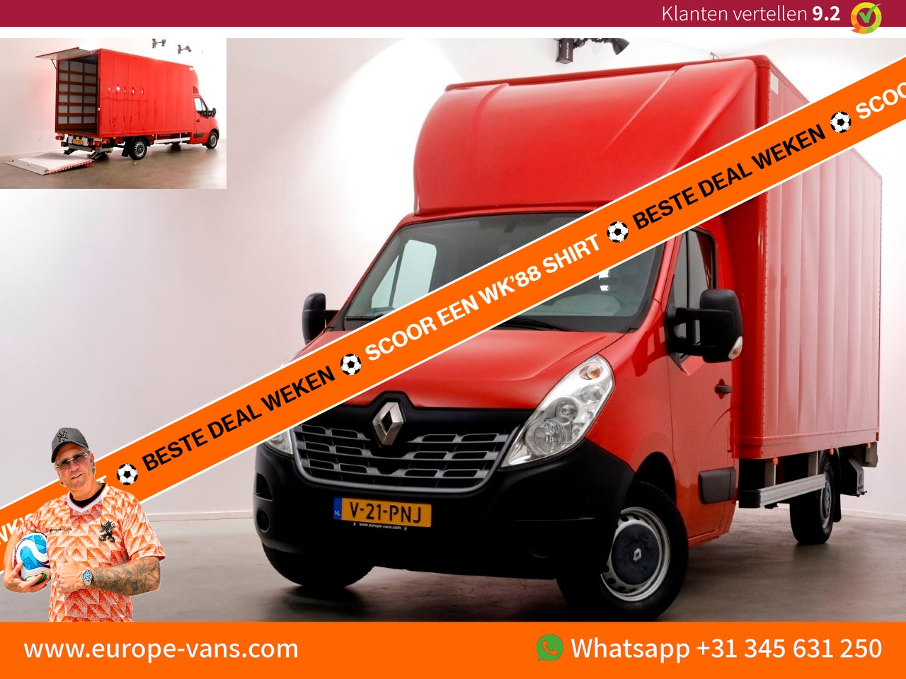 Renault Master - T35 2.3 dCi 130pk E6 Bakwagen met laadklep L437cm 09-2017 - AutoWereld.nl