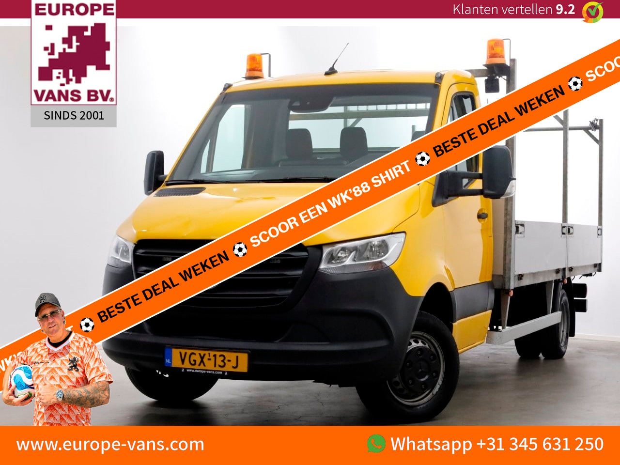 Mercedes-Benz Sprinter - 514 CDI 143pk E6 Open Laadbak L437cm 06-2019 - AutoWereld.nl