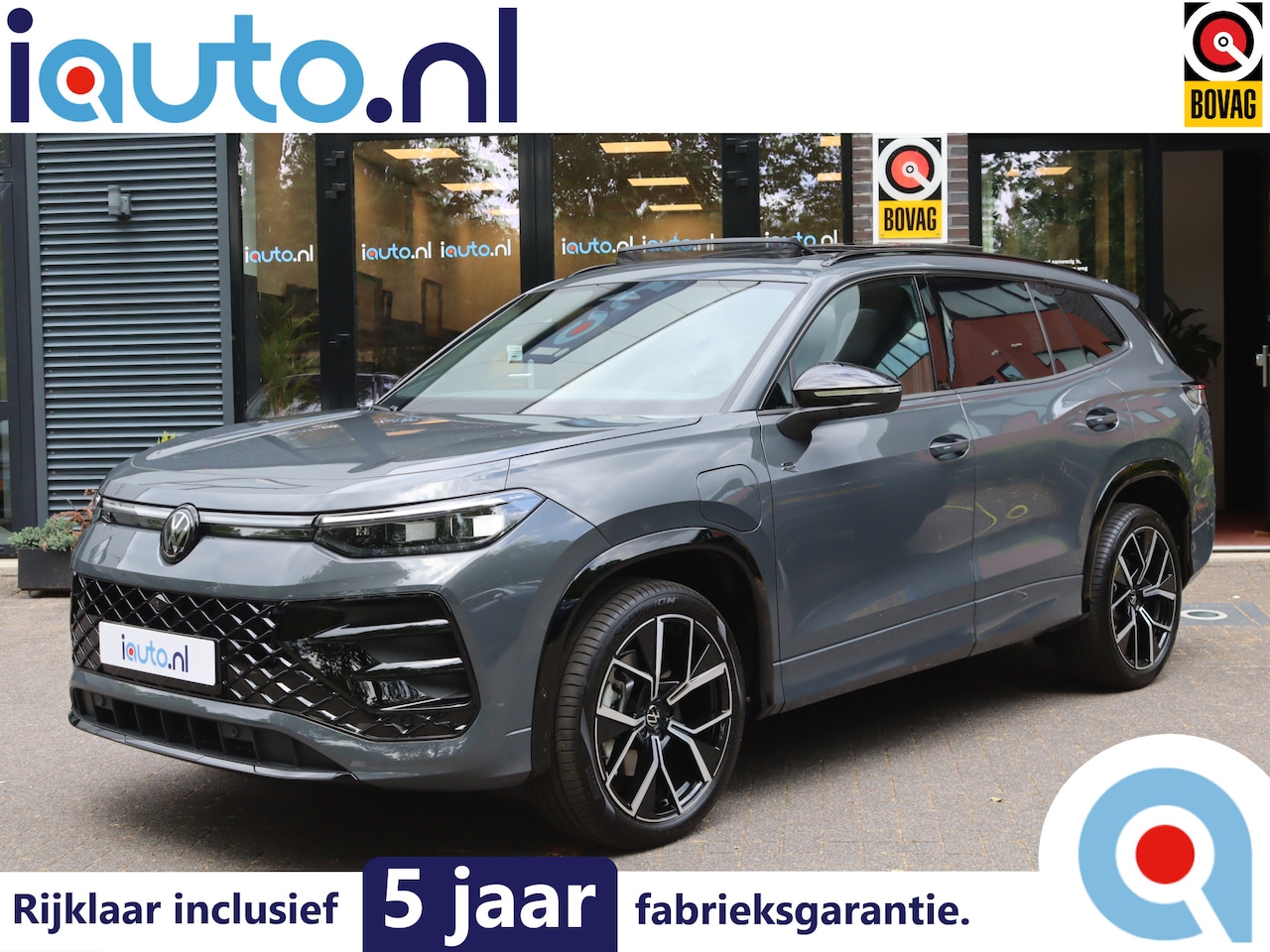 Volkswagen Tayron - 1.5 eHybrid 272PK R-Line Black Style IQ.Light HD/Pano/Keyless/360/DCC/ACC/Dodehoek/20"/ Tr - AutoWereld.nl