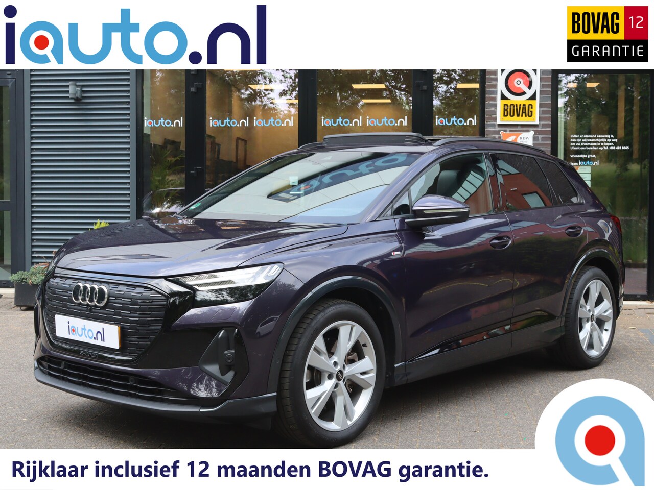 Audi Q4 e-tron - 50 quattro S Edition 77 kWh S-Line/Pano/Leder/Matrix LED/Elek. stoelen+mem/Head-up/Camera/ - AutoWereld.nl