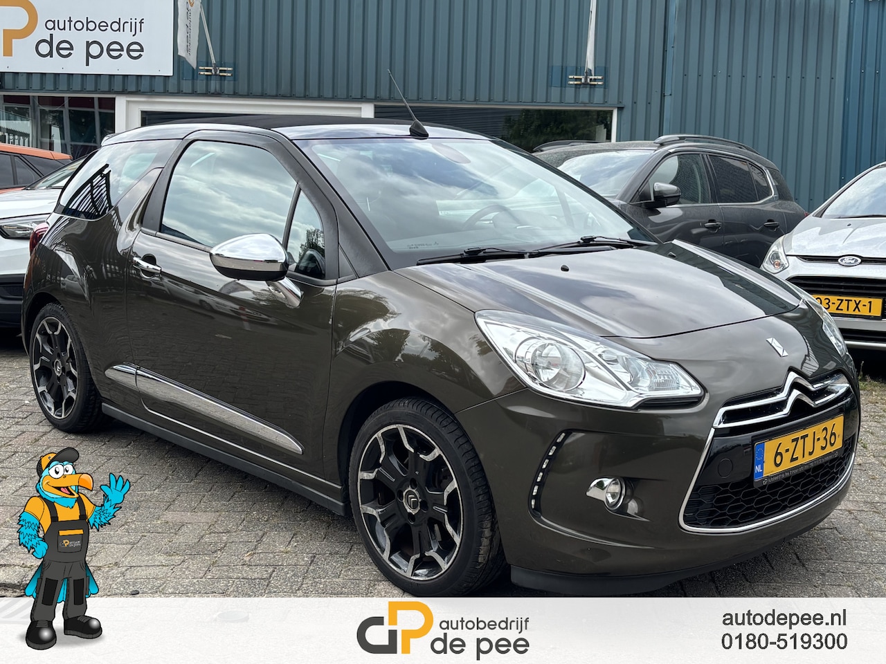 Citroën DS3 Cabrio - 1.6 THP Sport Chic GARANTIE/CABRIO/CLIMA/CRUISE/BLUETOOTH/PARKEERSEN./LICHTMET./REGEN- EN - AutoWereld.nl