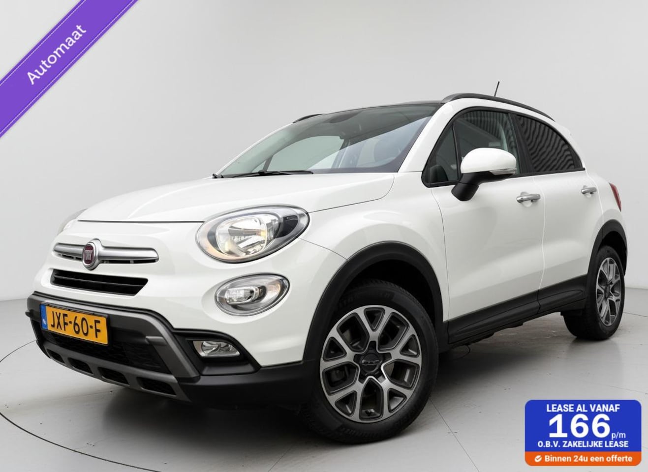 Fiat 500 X Cross - 1.4 Automaat Turbo Cross Cruise Navi 140 PK Eerste Eigenaar Vol Opties Hoge Instap 120816 - AutoWereld.nl