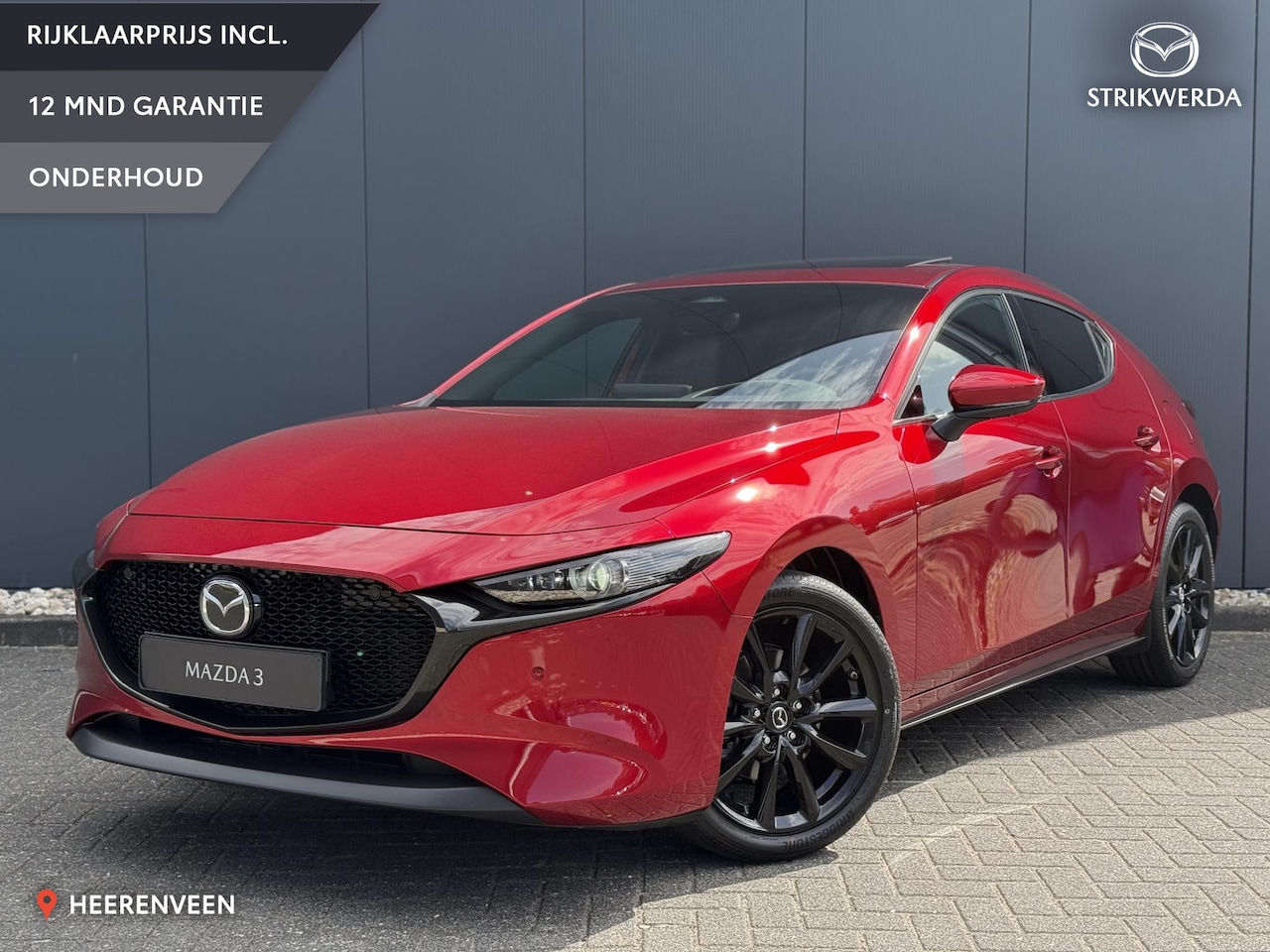 Mazda 3 - 2.0 e-SkyActiv-X M Hybrid 186 Takumi Nieuw! | Pano | Leer | 360 Camera - AutoWereld.nl