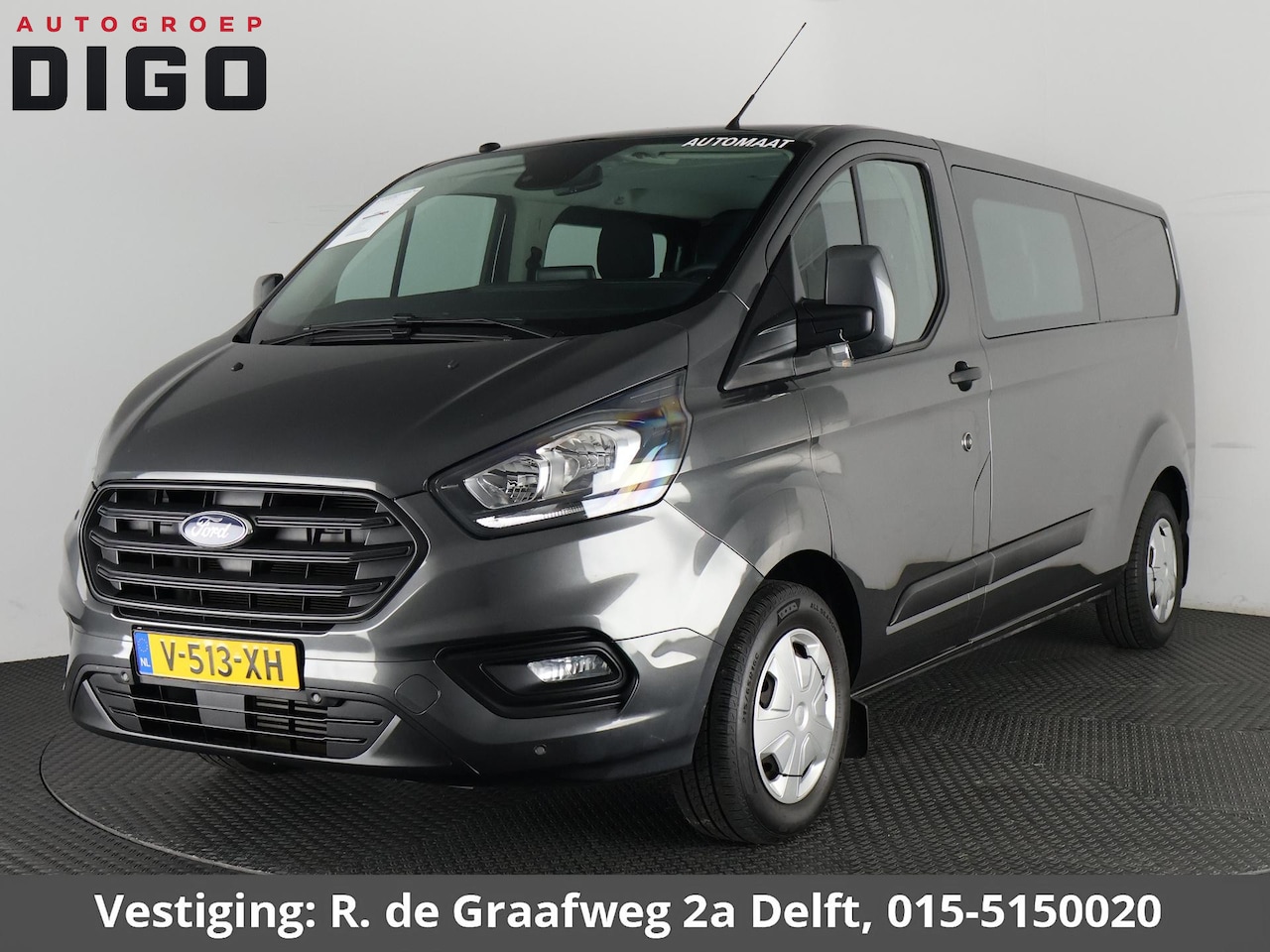 Ford Transit Custom - 320 2.0 TDCI L2H1 Limited DC ROLSTOEL-LIFT OMBOUW | Marge auto | Stoelverwarming | Trekhaa - AutoWereld.nl
