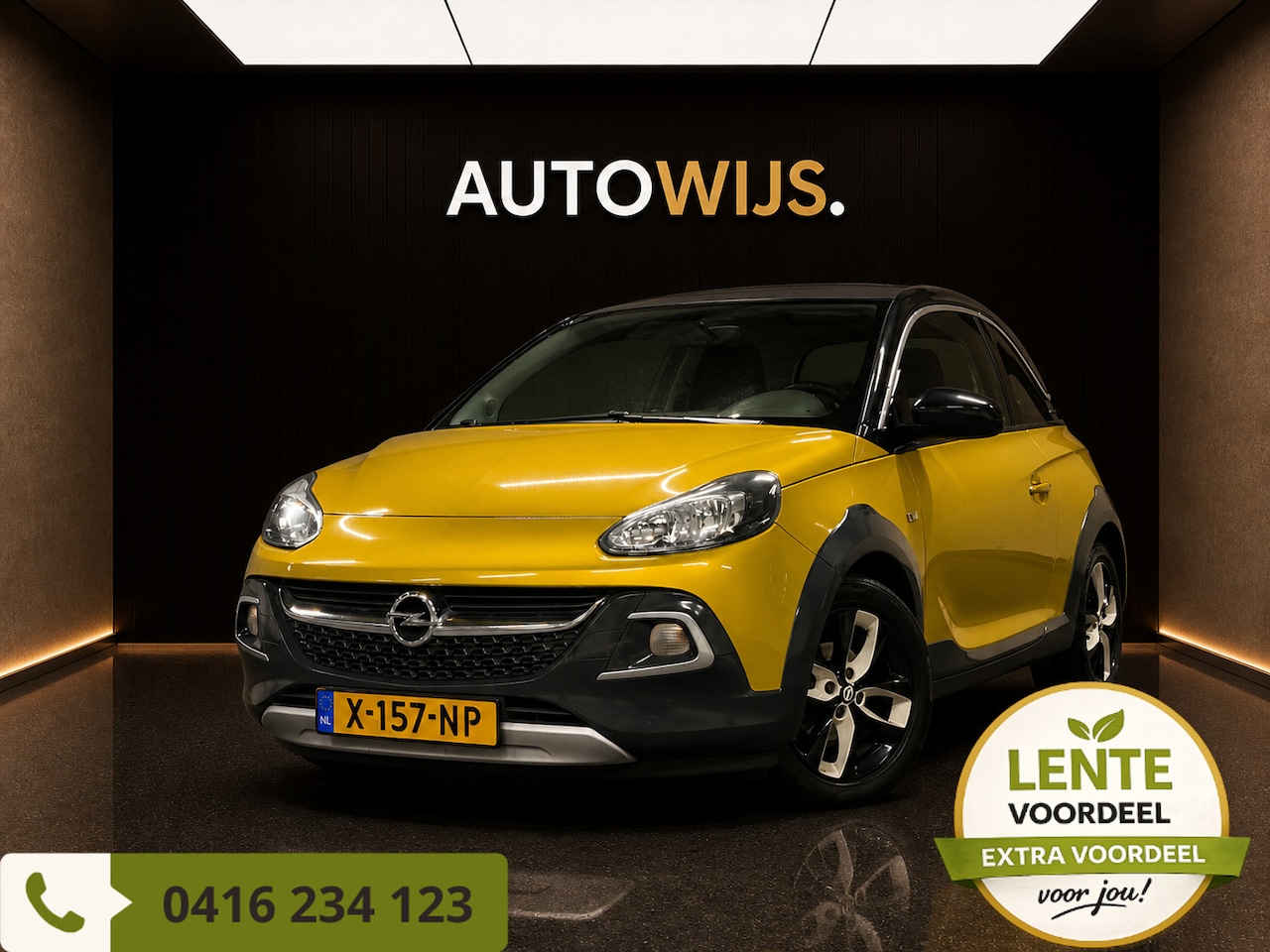 Opel ADAM - 1.4 Slam Black Favourite|NAVI|CABRIO|HALF LEDER|GOED ONDERHOUDEN - AutoWereld.nl