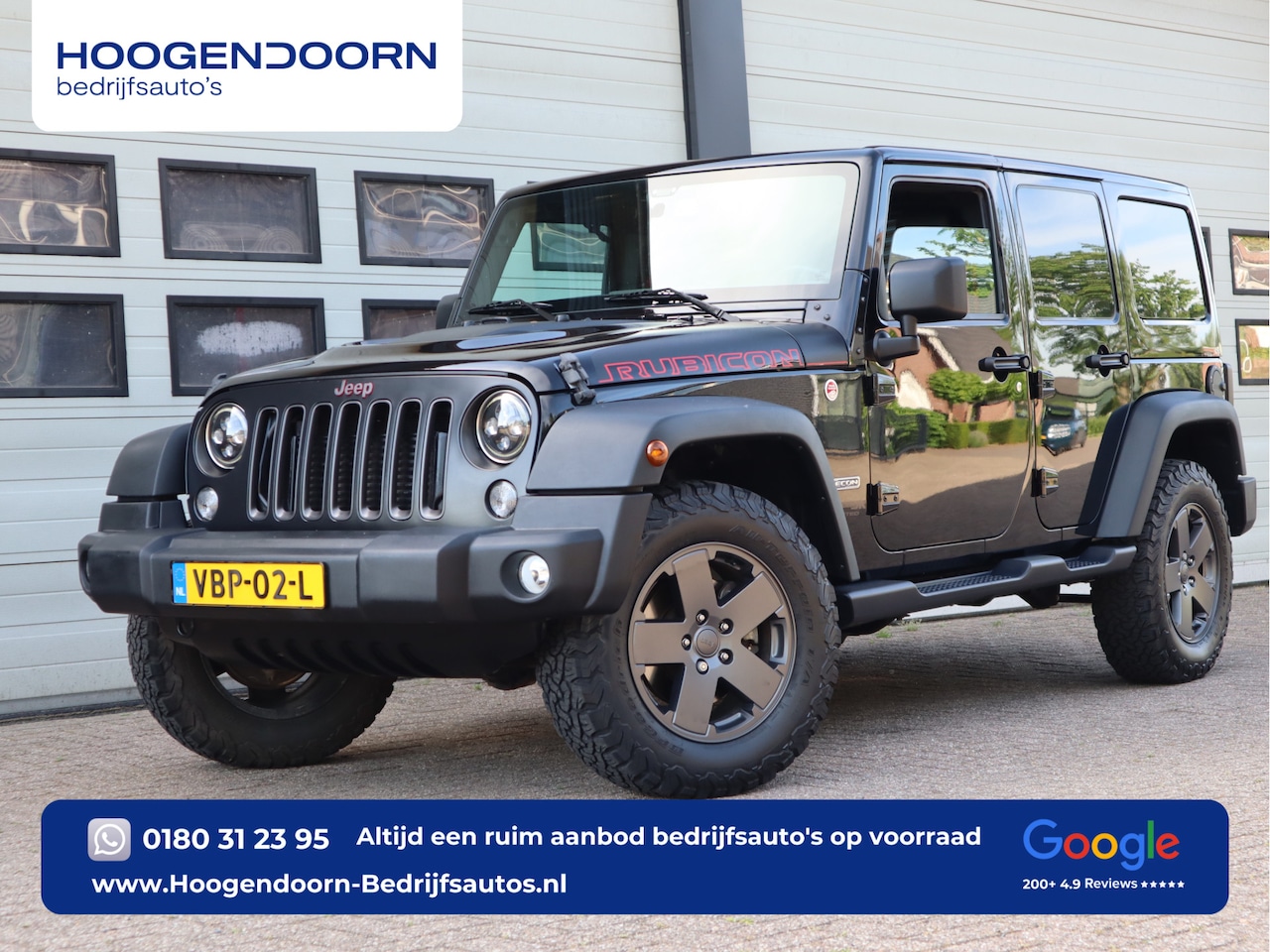 Jeep Wrangler - 2.8 CRD 200pk Euro 6 Rubicon Recon - Grijs kenteken - LED - Trekhaak - Airco - AutoWereld.nl