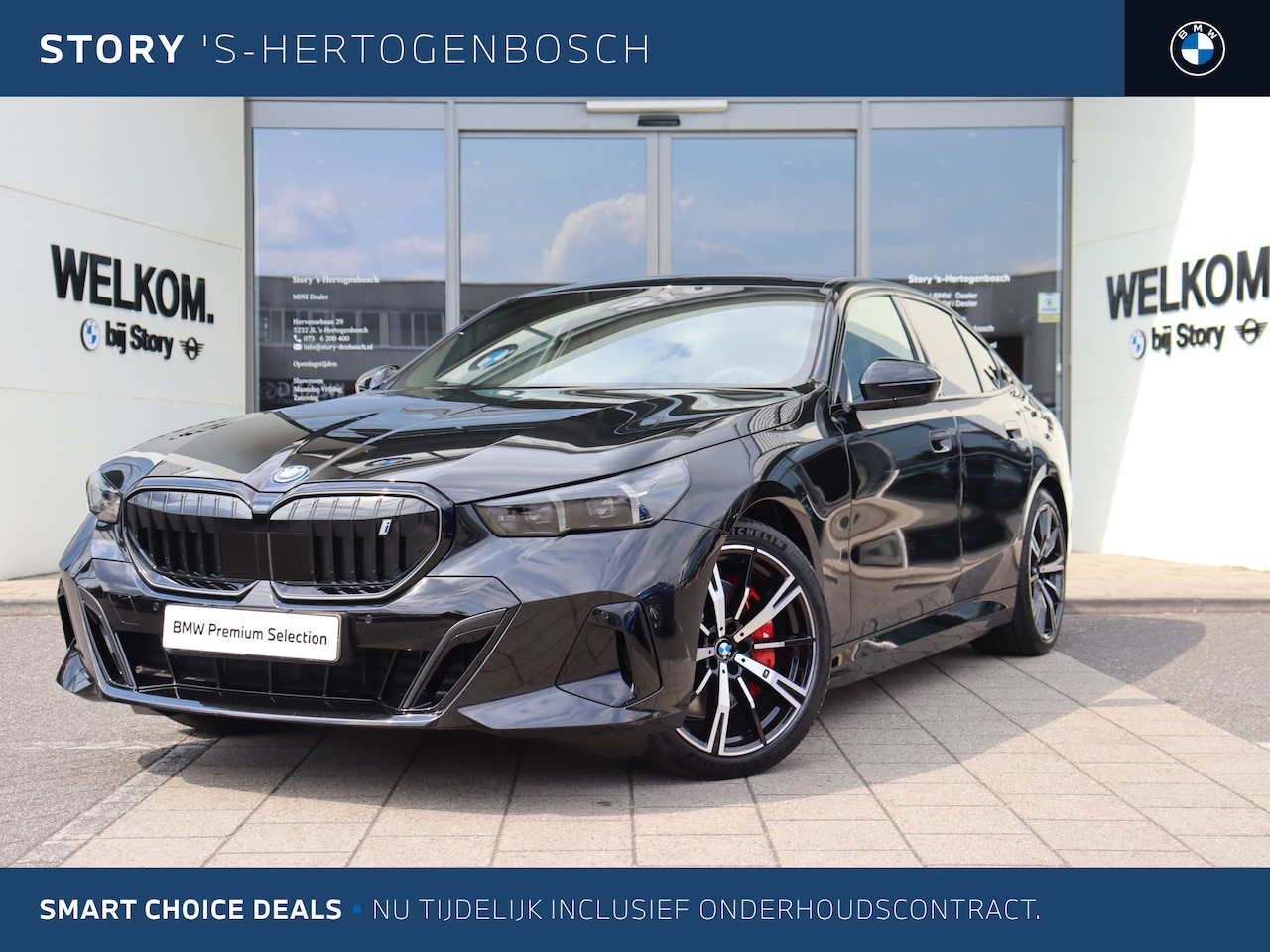 BMW i5 - eDrive40 M Sport / Trekhaak / Achteruitrijcamera / Adaptieve LED / Harman-Kardon / Stoelve - AutoWereld.nl