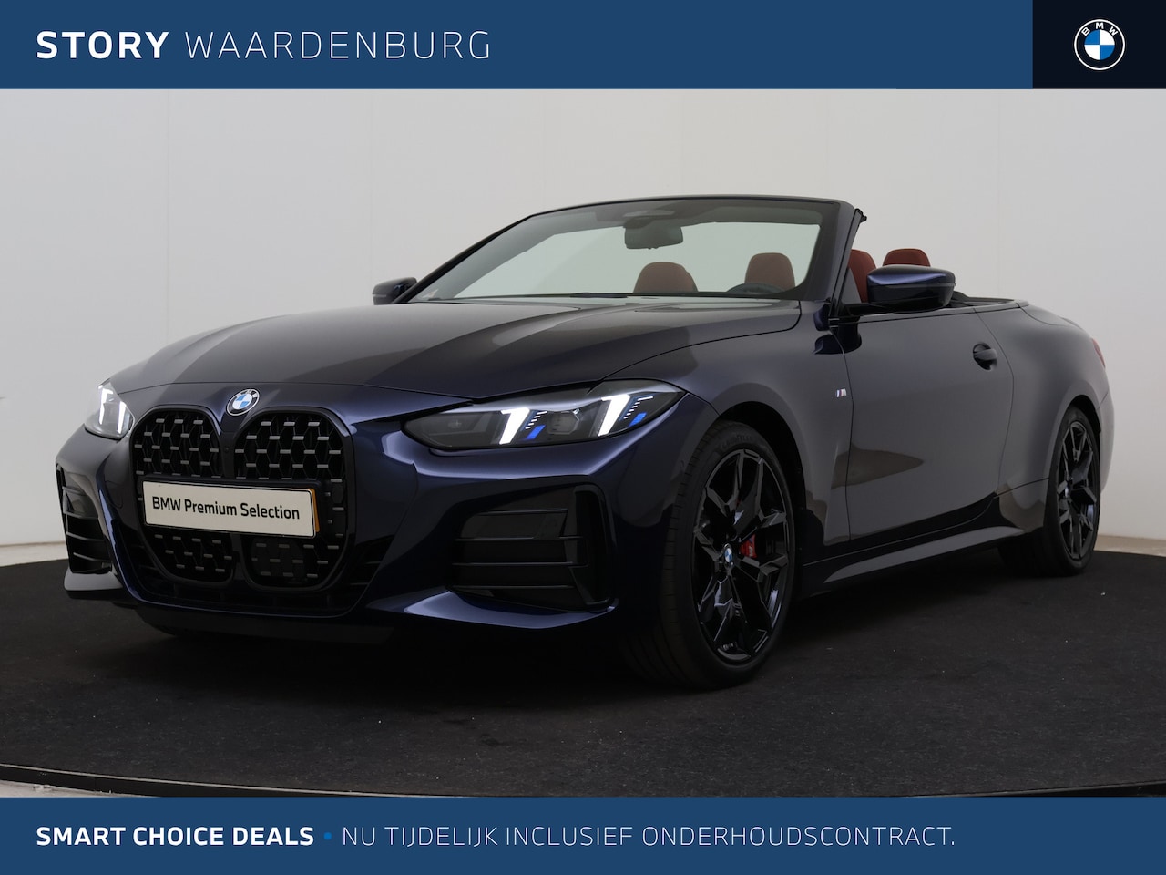 BMW 4-serie Cabrio - 430i xDrive M Sport Automaat / Comfort Access / Harman Kardon / Adaptieve LED / Stoelverwa - AutoWereld.nl