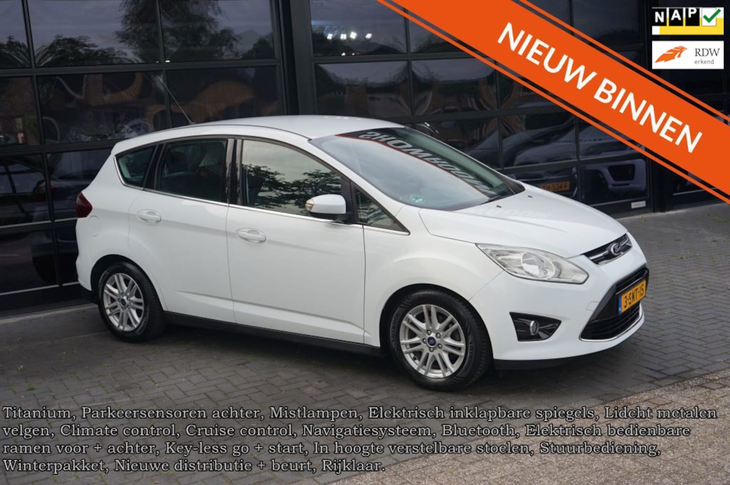 Ford C-Max - 1.0 Titanium 1.0 Titanium, CC, Navi, Clima, PDC, Winterpakket - AutoWereld.nl