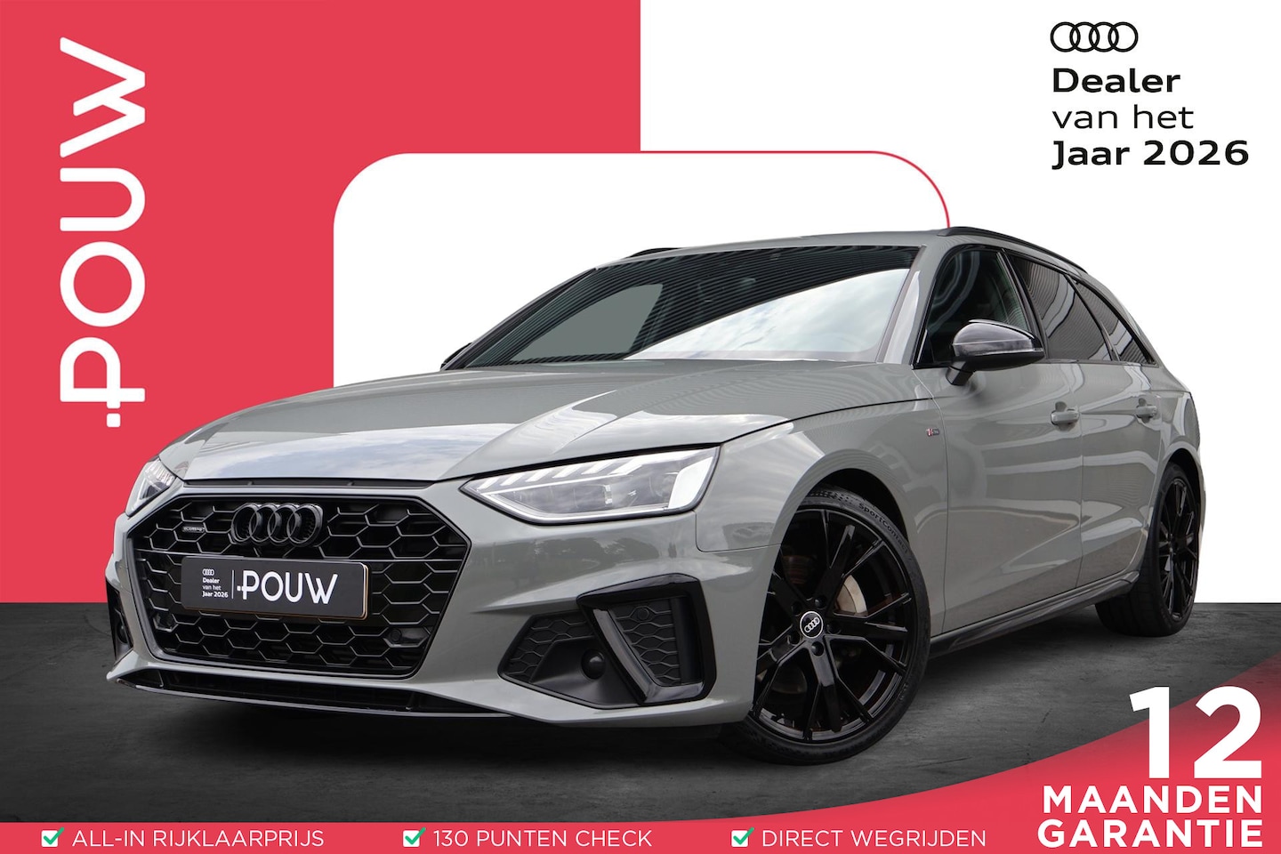 Audi A4 Avant - 40 TFSI 204pk quattro S edition Competition | Elek. Sportstoelen | Audi-SOUND | Privacy Gl - AutoWereld.nl