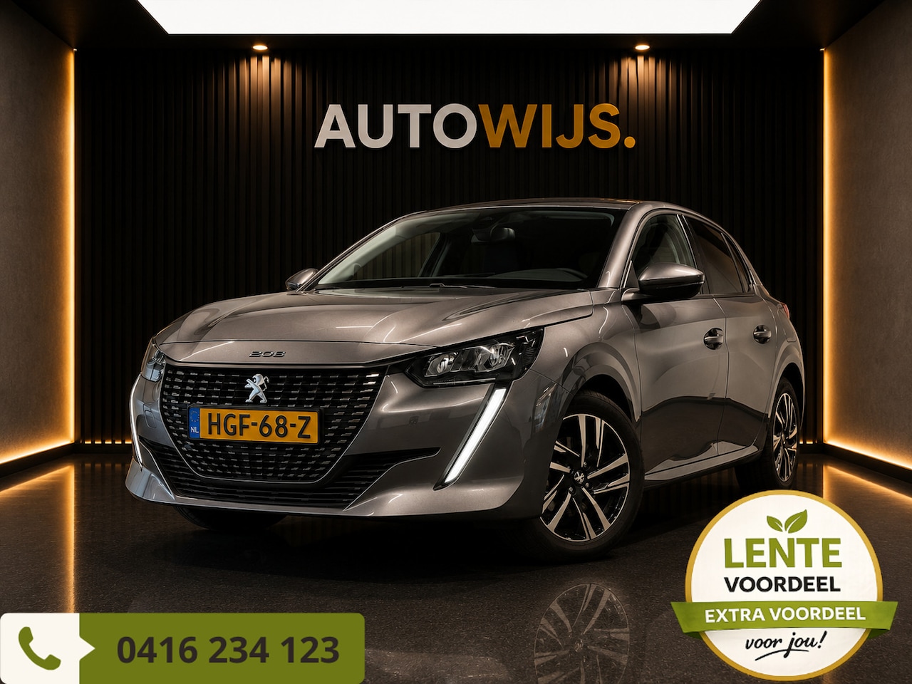 Peugeot 208 - 1.2 PureTech 100 ALLURE|CARPLAY|CAMERA|KEYLESS|CLIMA - AutoWereld.nl