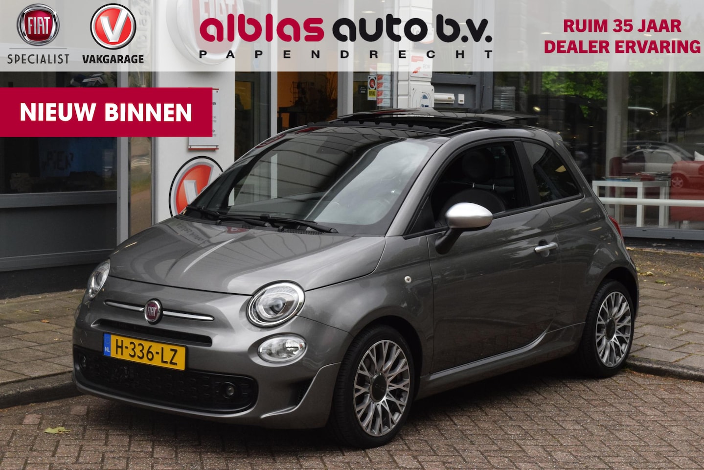 Fiat 500 - Turbo Sport/Rockstar|Open dak|Beats|Carplay|PDC - AutoWereld.nl