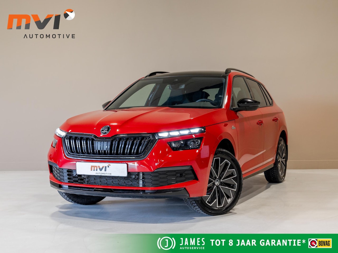Skoda Kamiq - 1.5 TSI ACT Monte Carlo / 150pk / Panorama dak / Achteruitrij camera / Stoel en stuur verw - AutoWereld.nl
