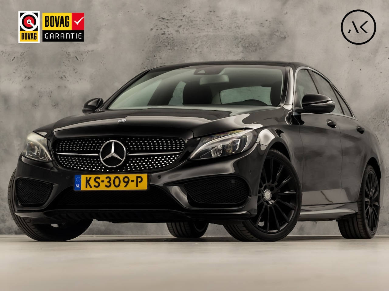 Mercedes-Benz C-klasse - 180 Sport 156Pk Automaat (NAVIGATIE, DIAMOND GRILL, LEDER, STOELVERWARMING, ELEK SPORTSTOE - AutoWereld.nl