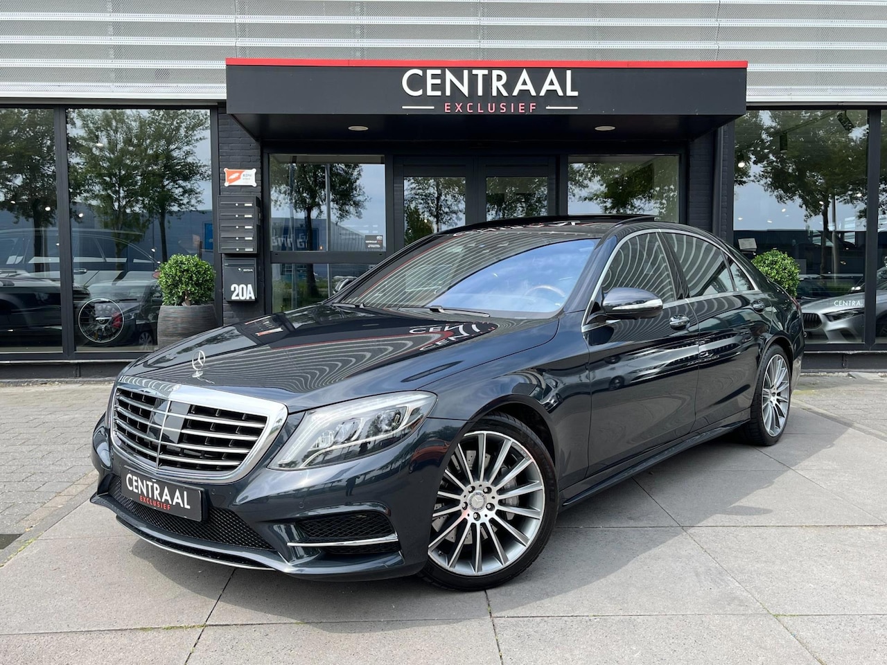 Mercedes-Benz S-klasse - 500 4Matic Lang AMG 455PK|NL-Auto|Burmester|Pano|Massage|360Camera|Ambient Light|Memory - AutoWereld.nl