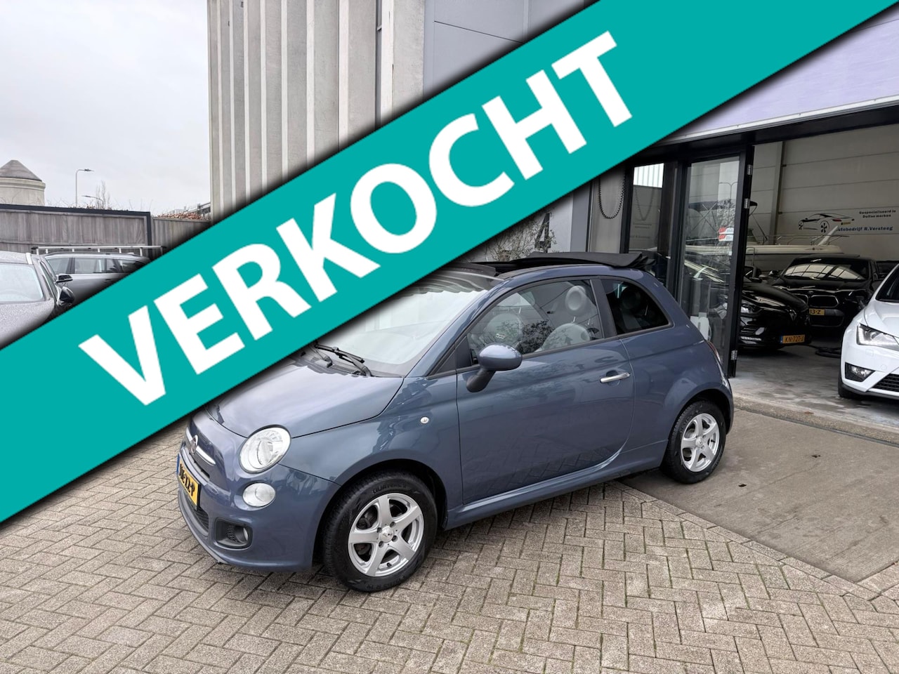 Fiat 500 C - 1.4 Sport CABRIO! LEER! PDC! 101PK! INRUIL MOGELIJK! - AutoWereld.nl