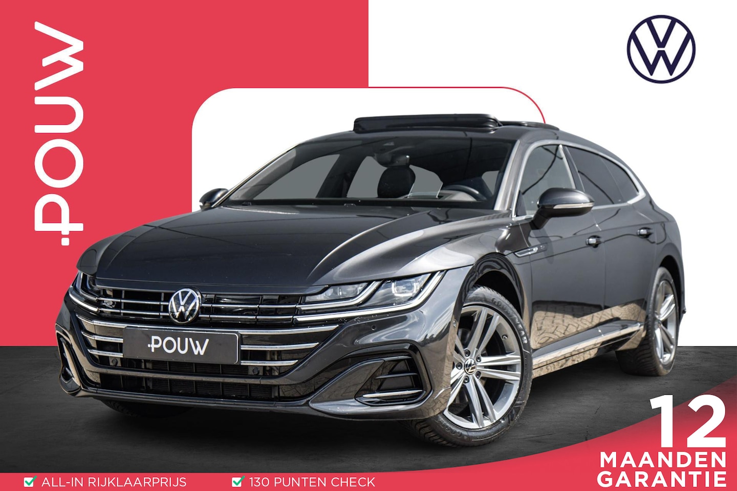 Volkswagen Arteon Shooting Brake - 1.4 TSI eHybrid 218pk R-Line Business+ | Panoramadak | Adaptief Demping Systeem | Achterba - AutoWereld.nl