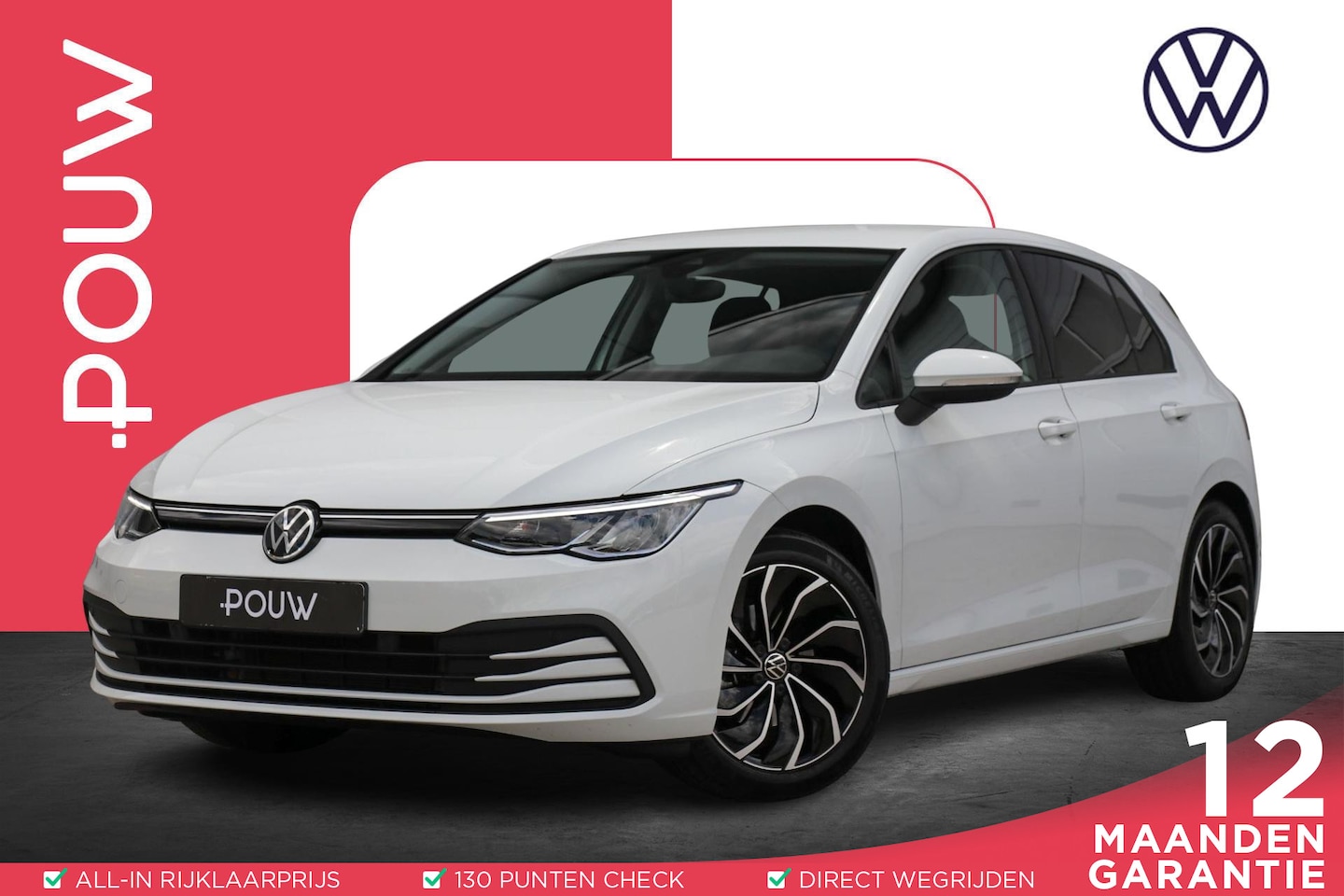 Volkswagen Golf - 1.0 TSI 110pk Life | Navigatie | Parkeersensoren | 17" Velgen - AutoWereld.nl