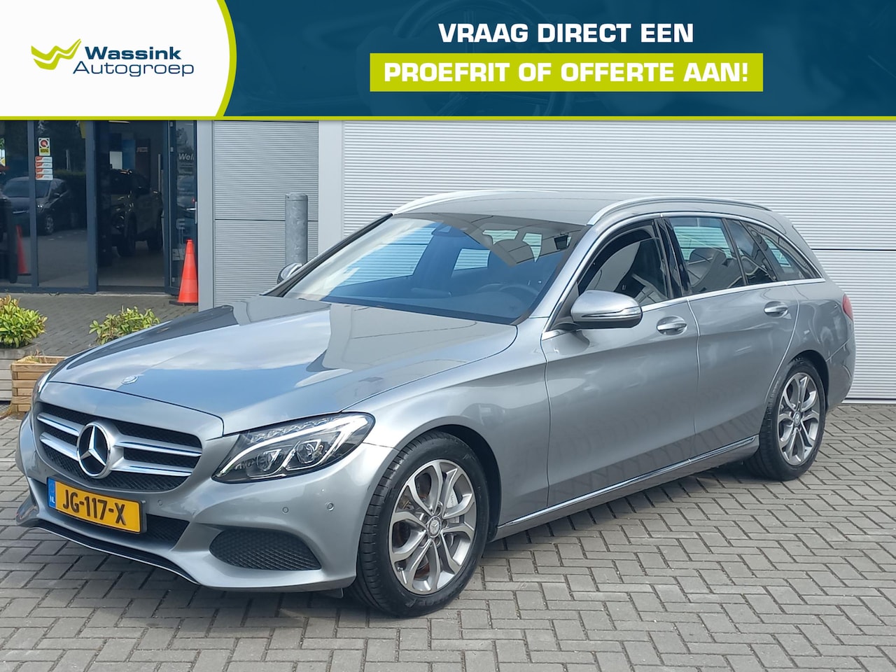 Mercedes-Benz C-klasse Estate - 350e Plug-in-Hybride 279pk Automaat Lease Edition | Climate control | 17" Lm velgen | Came - AutoWereld.nl