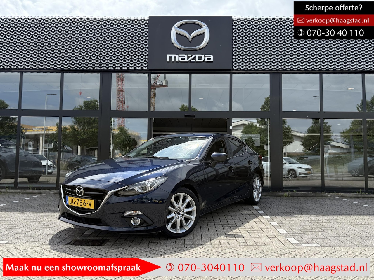 Mazda 3 - 2.0 GT-M Dealer onderhouden / 1e eigenaar / Head-up-Display / Navi / Leder - AutoWereld.nl