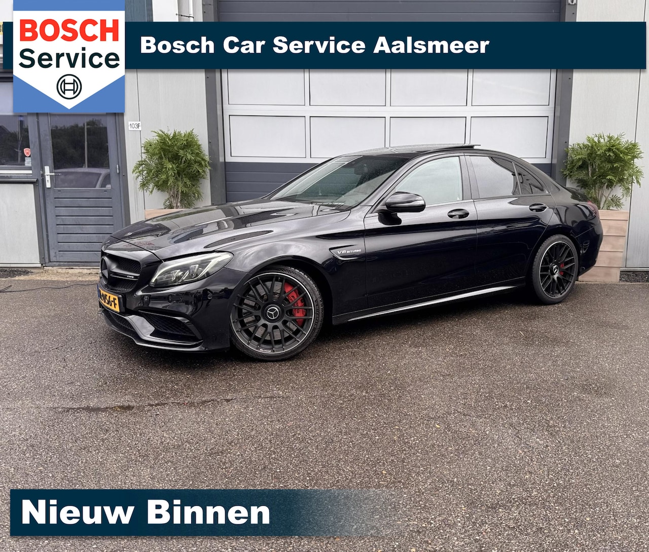 Mercedes-Benz C-klasse - AMG 63 S / Dealer Onderhuod / Kuipstoelen / Pano / Camera / - AutoWereld.nl