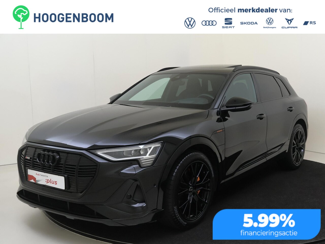 Audi e-tron - 55 quattro S edition 95 kWh | SoH 100% | Panoramadak | Bang & Olufsen | Lederen bekleding - AutoWereld.nl