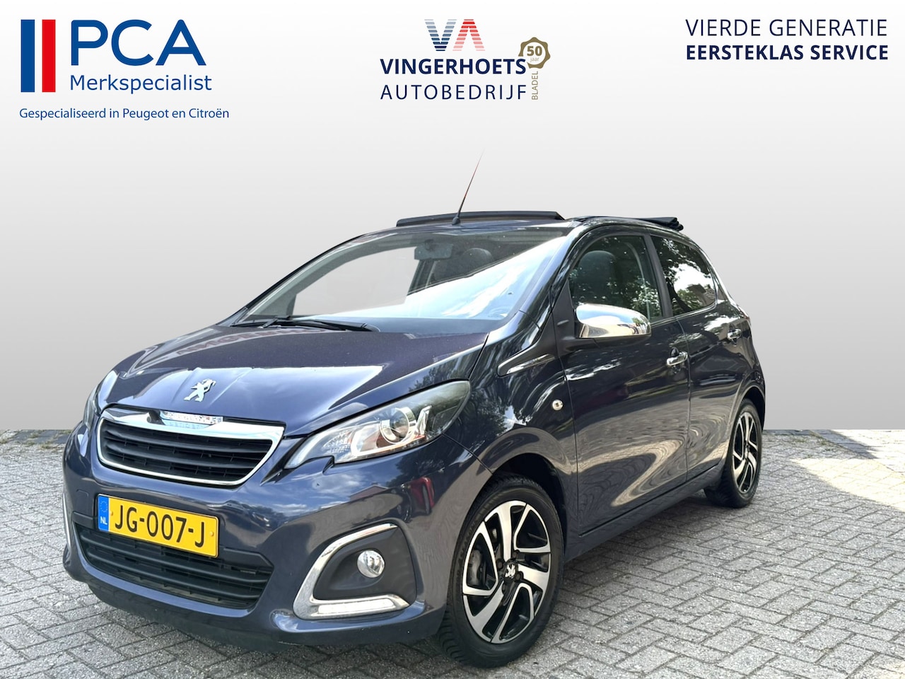 Peugeot 108 - 1.2 Benzine ! Allure TOP ! * Cabrio Dak * Zwart Leder Interieur * Stoelverwarming * L.M. V - AutoWereld.nl