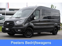 Ford Transit - 350 2.0 TDCI L3H2 DC PB Edition Facelift Virtual, 360 Camera, Adaptieve Cruise, Carplay, X