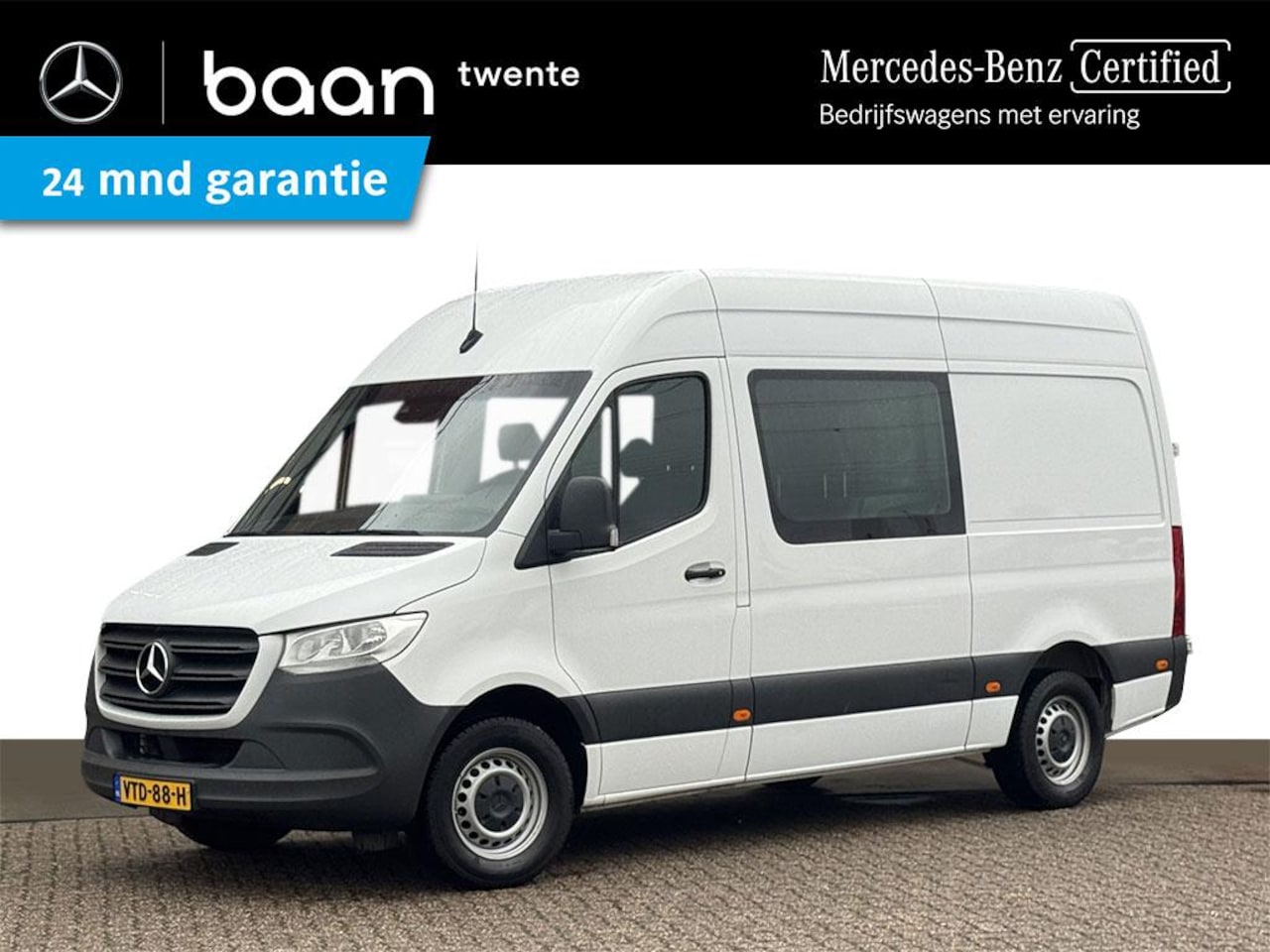 Mercedes-Benz Sprinter - 315 L2H2 DC | 6-Persoons | 10"Mbux | 2,8t Trekhaak | Certified 24 mnd garantie - AutoWereld.nl