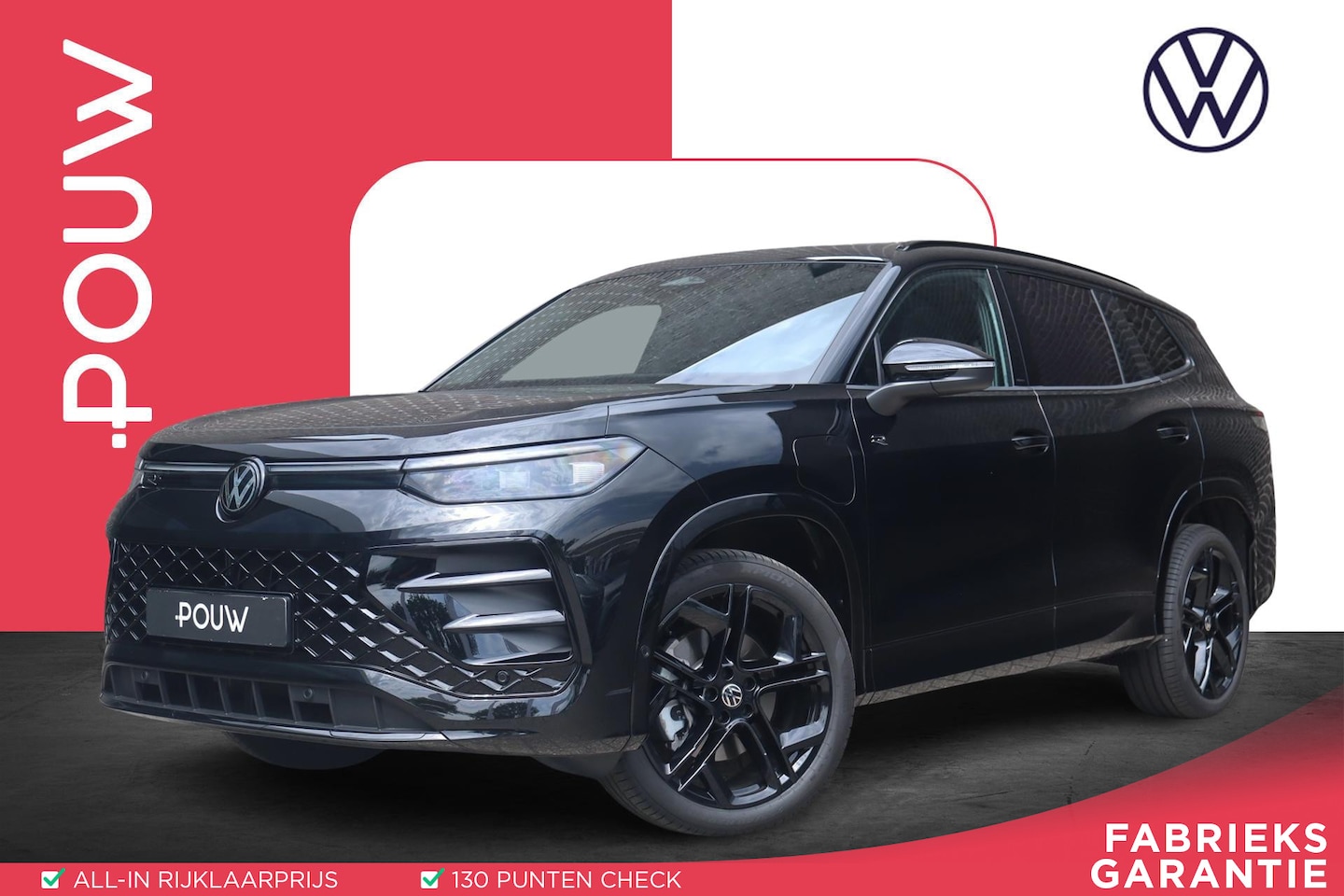 Volkswagen Tayron - 1.5 eHybrid 204pk R-Line Edition | Panoramadak | 20" Velgen | Black Style - AutoWereld.nl