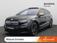 Skoda Enyaq iV - 80 Founders Edition Black 204PK Aut. SOH 92, 73%, Panoramadak, Trekhaak, Warmtepomp, 21" L