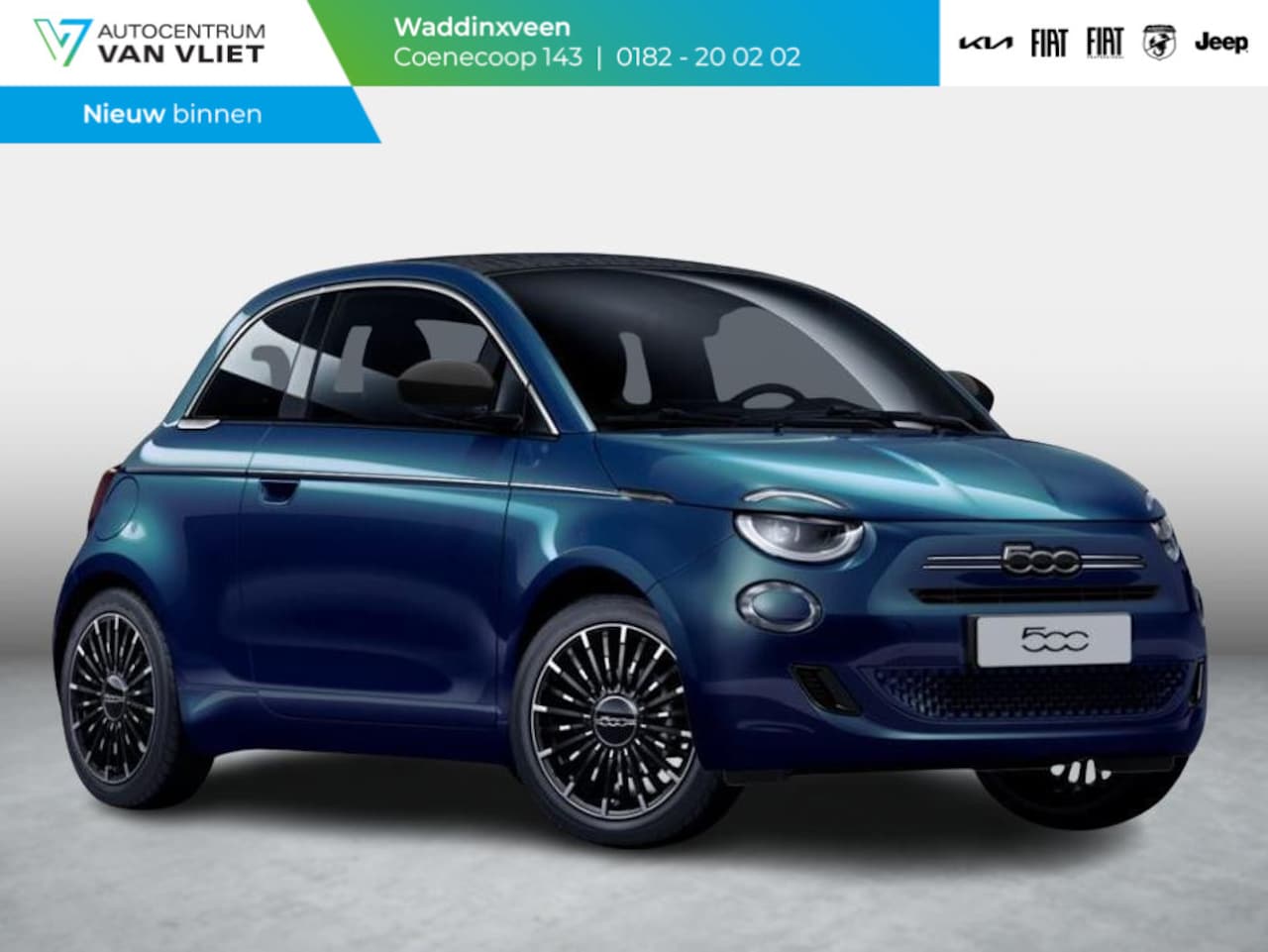 Fiat 500 - Hybrid La Prima Cabrio | Clima | LED | PDC | JBL Premium Audio | 17" | Camera | Canneloni - AutoWereld.nl